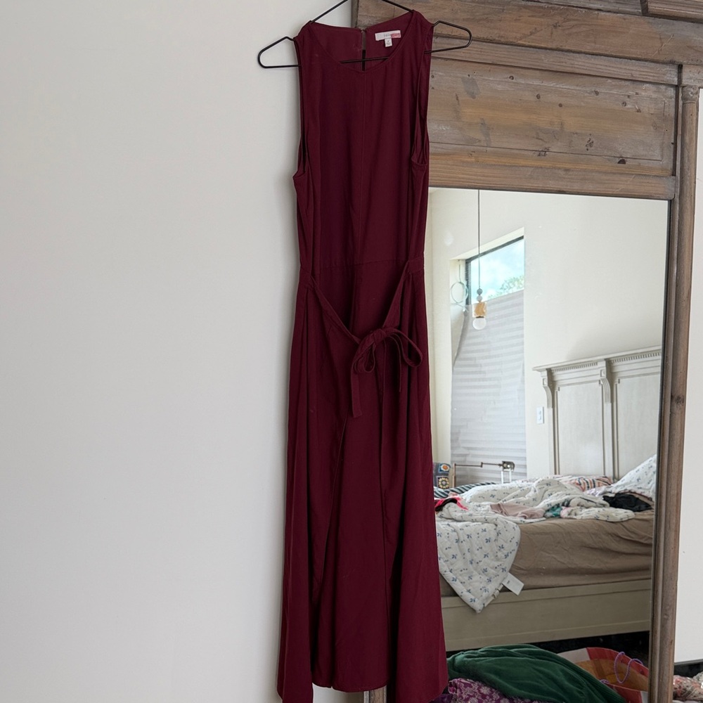 Joie Burgundy Sleeveless jumpsuit